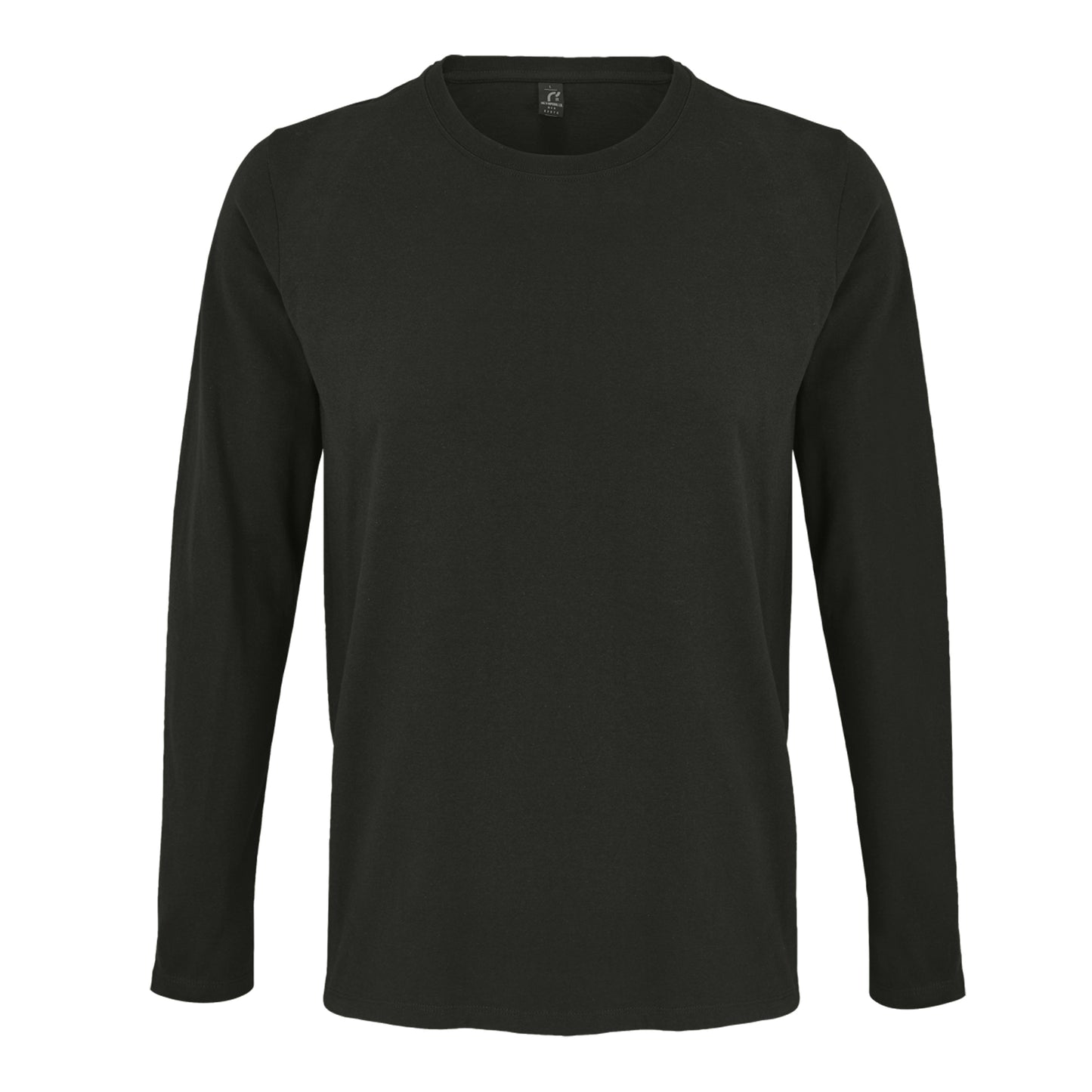 Deep Black - Lifestyle - SOLS Mens Imperial Long Sleeve T-Shirt
