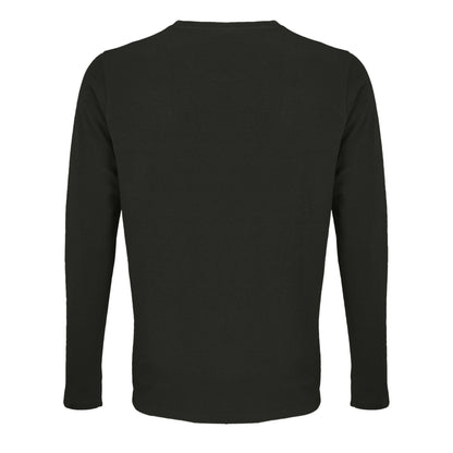 Deep Black - Pack Shot - SOLS Mens Imperial Long Sleeve T-Shirt