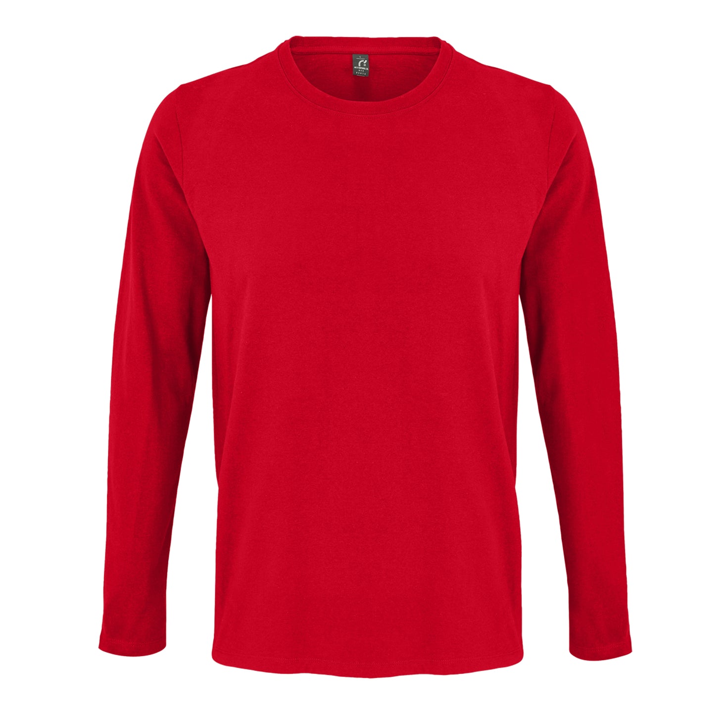 Red - Lifestyle - SOLS Mens Imperial Long Sleeve T-Shirt