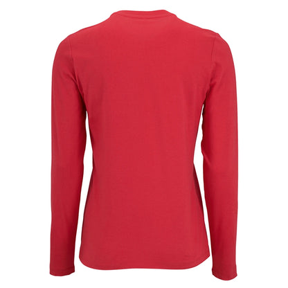Red - Back - SOLS Womens-Ladies Imperial Long Sleeve T-Shirt