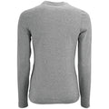 Grey Marl - Back - SOLS Womens-Ladies Imperial Long Sleeve T-Shirt
