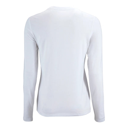 White - Back - SOLS Womens-Ladies Imperial Long Sleeve T-Shirt
