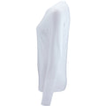 White - Side - SOLS Womens-Ladies Imperial Long Sleeve T-Shirt