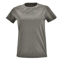Grey Marl - Front - SOLS Womens-Ladies Imperial Fit Short Sleeve T-Shirt