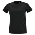 Deep Black - Front - SOLS Womens-Ladies Imperial Fit Short Sleeve T-Shirt