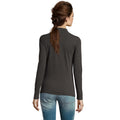 Charcoal Marl - Lifestyle - SOLS Womens-Ladies Perfect Long Sleeve Pique Polo Shirt
