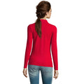 Red - Lifestyle - SOLS Womens-Ladies Perfect Long Sleeve Pique Polo Shirt