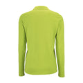 Apple Green - Pack Shot - SOLS Womens-Ladies Perfect Long Sleeve Pique Polo Shirt
