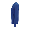 Royal Blue - Close up - SOLS Womens-Ladies Perfect Long Sleeve Pique Polo Shirt