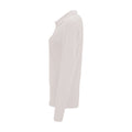 White - Pack Shot - SOLS Womens-Ladies Perfect Long Sleeve Pique Polo Shirt