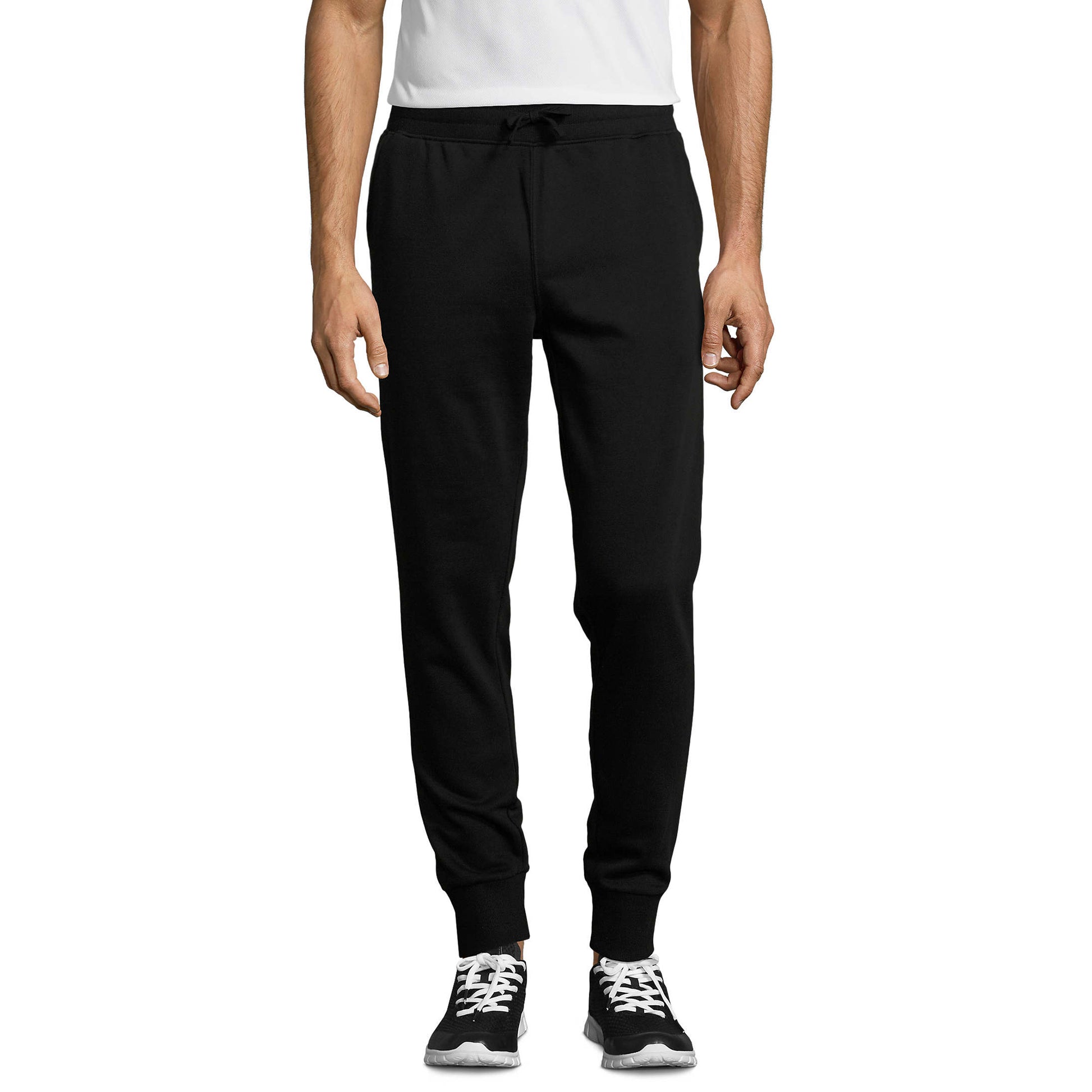 Black - Back - SOLS Mens Jake Slim Fit Jogging Bottoms