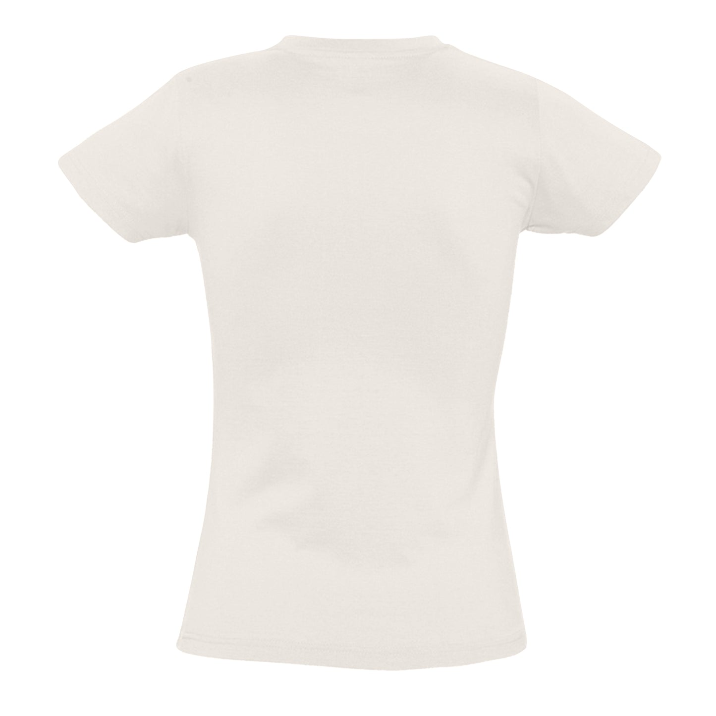 Off White - Back - SOLS Womens-Ladies Imperial Short-Sleeved T-Shirt