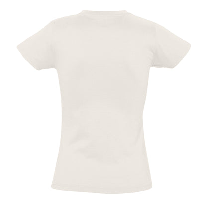 Off White - Back - SOLS Womens-Ladies Imperial Short-Sleeved T-Shirt