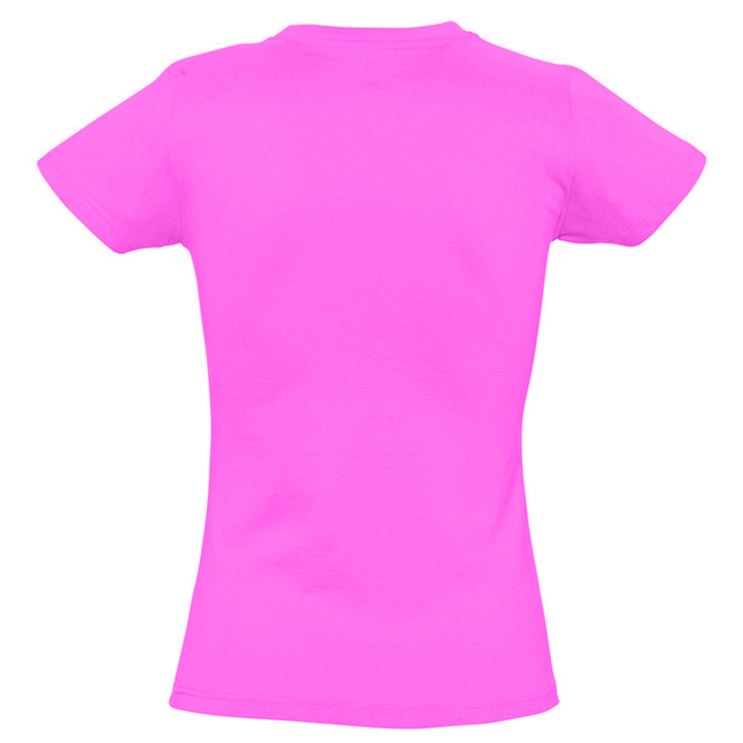 Candy Pink - Back - SOLS Womens-Ladies Imperial Short-Sleeved T-Shirt