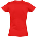 Red - Back - SOLS Womens-Ladies Imperial Heavy Short Sleeve T-Shirt