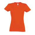 Orange - Front - SOLS Womens-Ladies Imperial Short-Sleeved T-Shirt