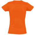 Orange - Back - SOLS Womens-Ladies Imperial Heavy Short Sleeve T-Shirt