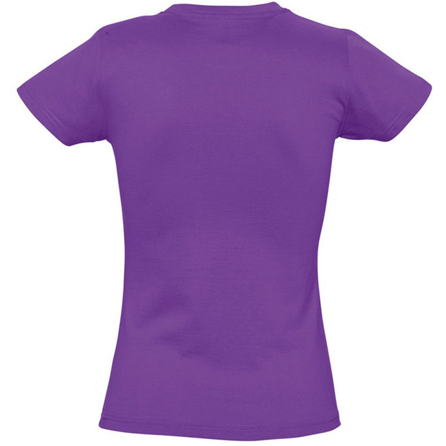 Light Purple - Back - SOLS Womens-Ladies Imperial Heavy Short Sleeve T-Shirt