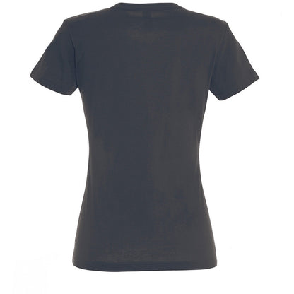 Dark Grey - Back - SOLS Womens-Ladies Imperial Short-Sleeved T-Shirt