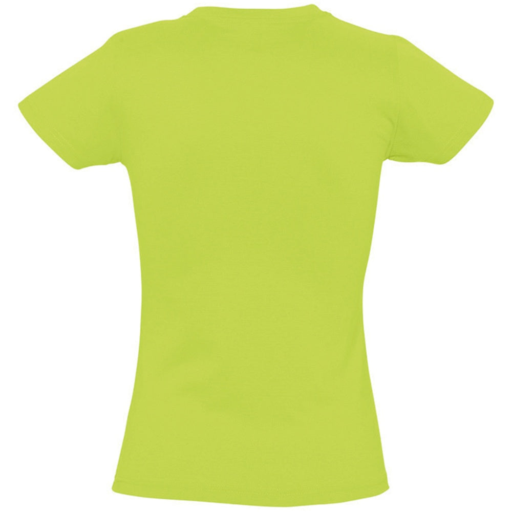 Apple Green - Back - SOLS Womens-Ladies Imperial Short-Sleeved T-Shirt