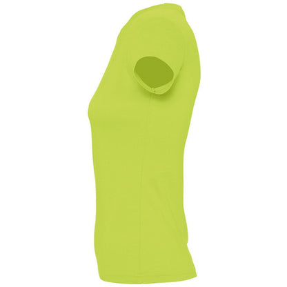 Apple Green - Side - SOLS Womens-Ladies Imperial Short-Sleeved T-Shirt
