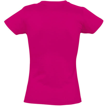 Fuchsia - Back - SOLS Womens-Ladies Imperial Short-Sleeved T-Shirt
