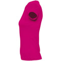 Fuchsia - Side - SOLS Womens-Ladies Imperial Short-Sleeved T-Shirt