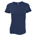 Navy - Front - SOLS Womens-Ladies Imperial Heavy Short Sleeve T-Shirt