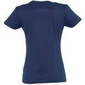 Navy - Back - SOLS Womens-Ladies Imperial Heavy Short Sleeve T-Shirt