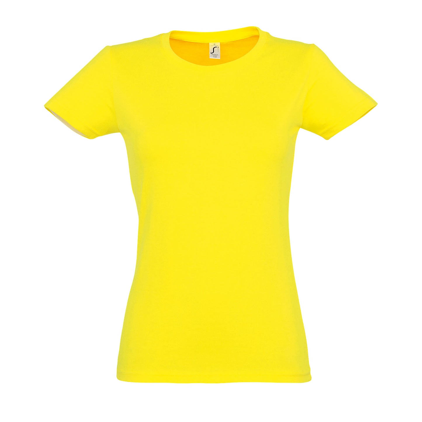 Lemon - Front - SOLS Womens-Ladies Imperial Short-Sleeved T-Shirt