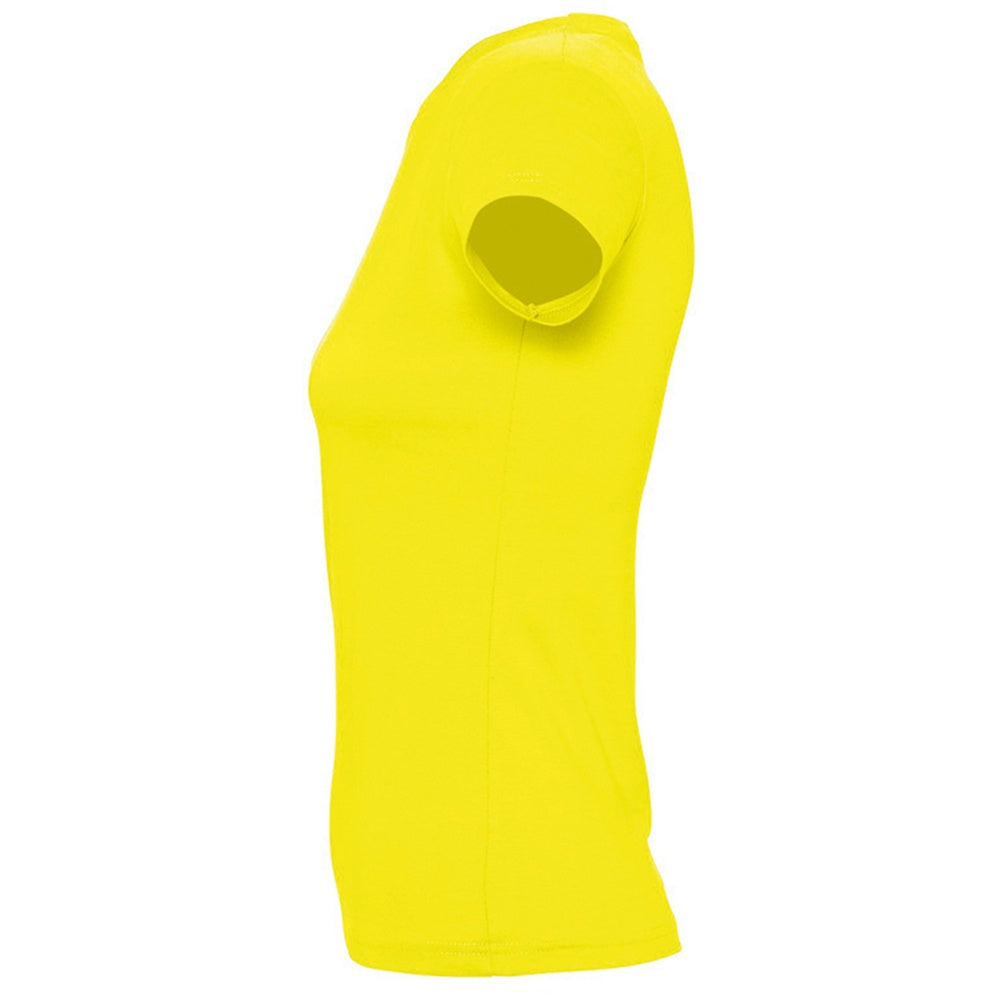 Lemon - Side - SOLS Womens-Ladies Imperial Short-Sleeved T-Shirt