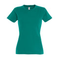 Emerald - Front - SOLS Womens-Ladies Imperial Heavy Short Sleeve T-Shirt