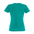 Emerald - Back - SOLS Womens-Ladies Imperial Heavy Short Sleeve T-Shirt