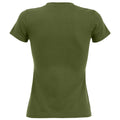 Dark Khaki - Back - SOLS Womens-Ladies Imperial Short-Sleeved T-Shirt
