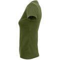 Dark Khaki - Side - SOLS Womens-Ladies Imperial Short-Sleeved T-Shirt
