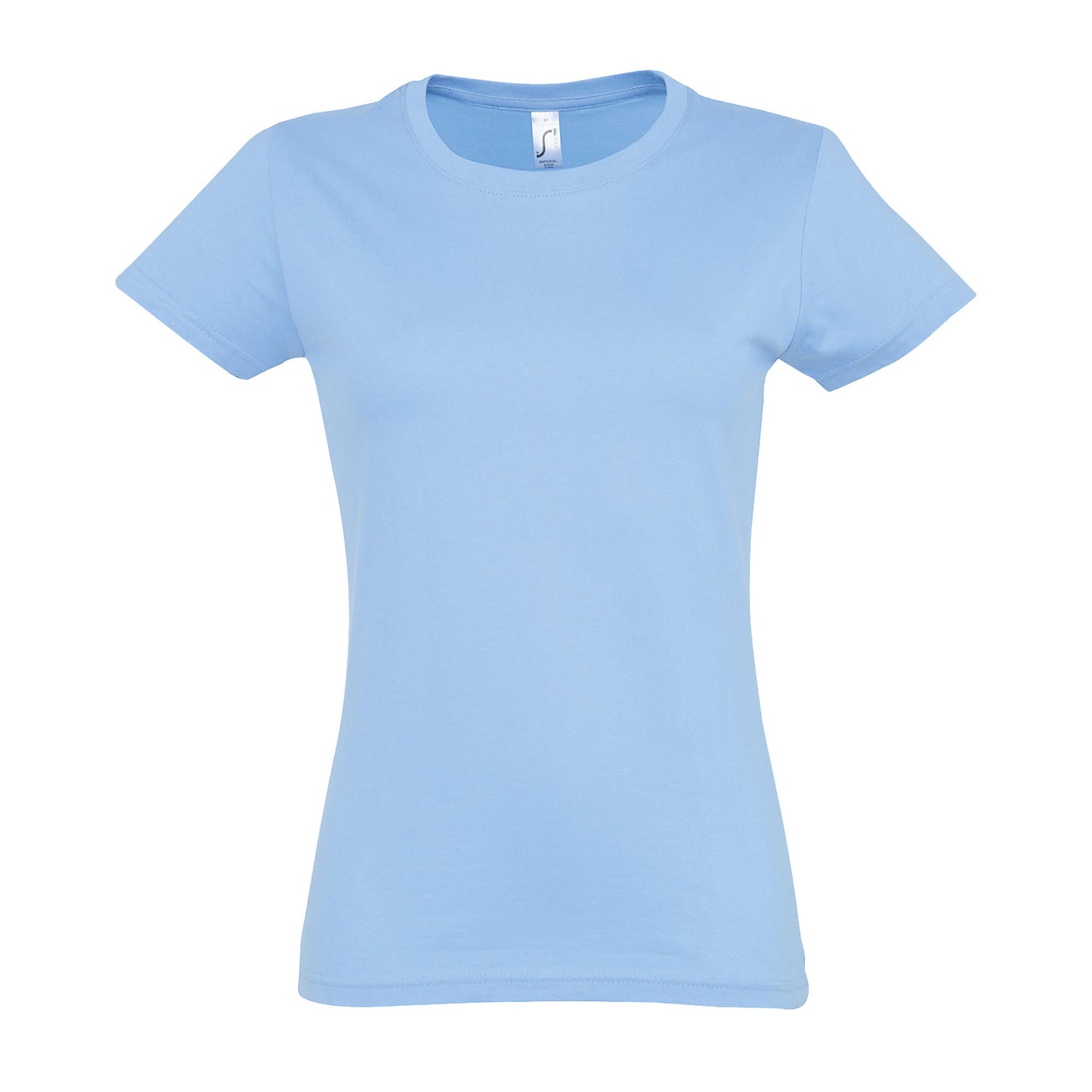 Sky Blue - Front - SOLS Womens-Ladies Imperial Short-Sleeved T-Shirt