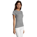Grey Marl - Back - SOLS Womens-Ladies Regent Fit Short Sleeve T-Shirt