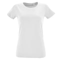 White - Front - SOLS Womens-Ladies Regent Fit Short Sleeve T-Shirt