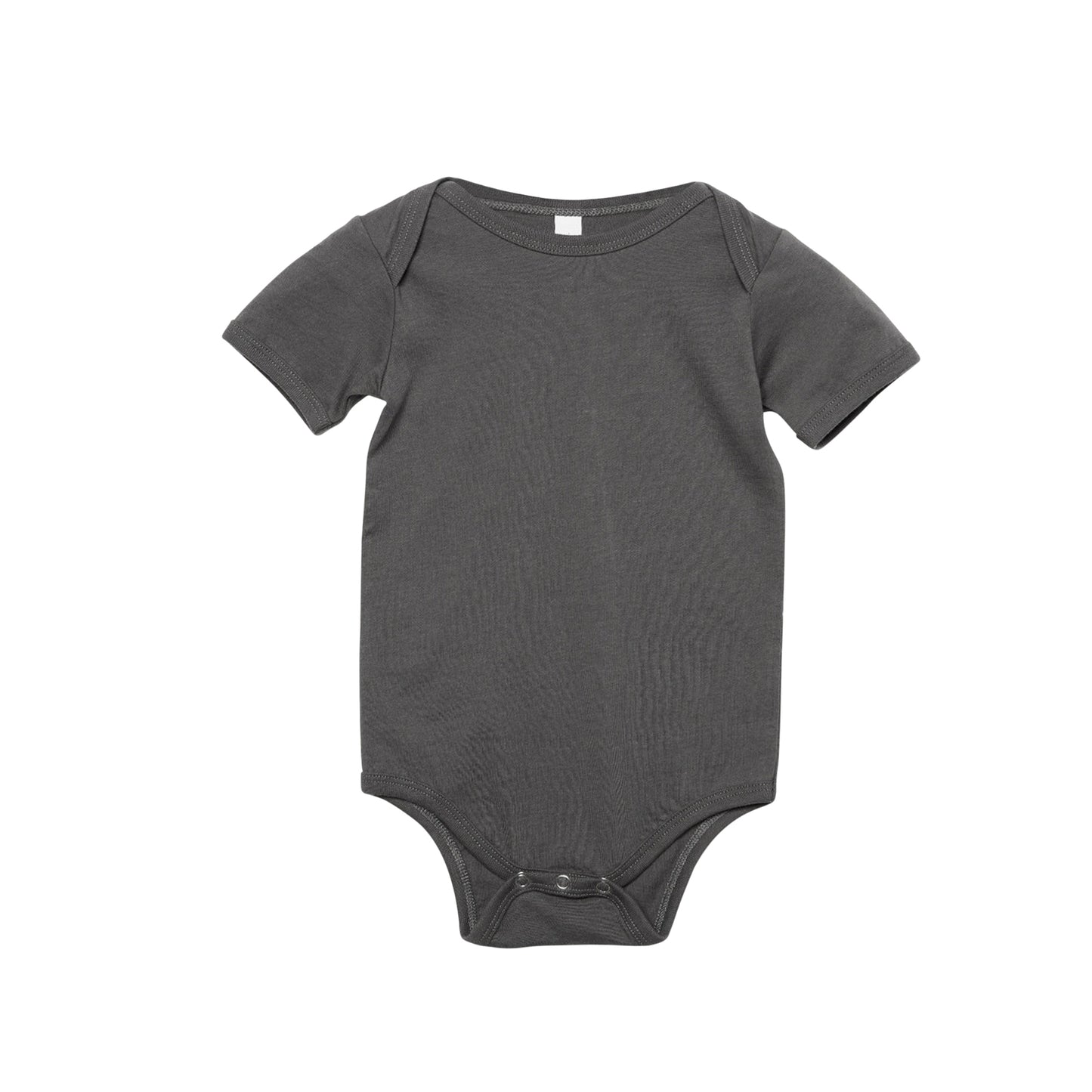 Dark Grey Heather - Back - Bella + Canvas Baby Jersey Short Sleeve Onesie