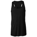 Black - Front - Bella + Canvas Youths Girls Flowy Racer Back Tank Top