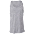 Athletic Heather - Front - Bella + Canvas Youths Girls Flowy Racer Back Tank Top