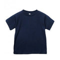 Navy - Front - Bella + Canvas Youths Crew Neck T-Shirt