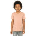 Peach Triblend - Back - Bella + Canvas Youths Tri-Blend T-Shirt