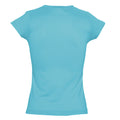 Blue Atoll - Back - SOLs Womens-Ladies Moon V Neck Short Sleeve T-Shirt