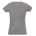 Grey Marl - Side - SOLs Womens-Ladies Moon V Neck Short Sleeve T-Shirt