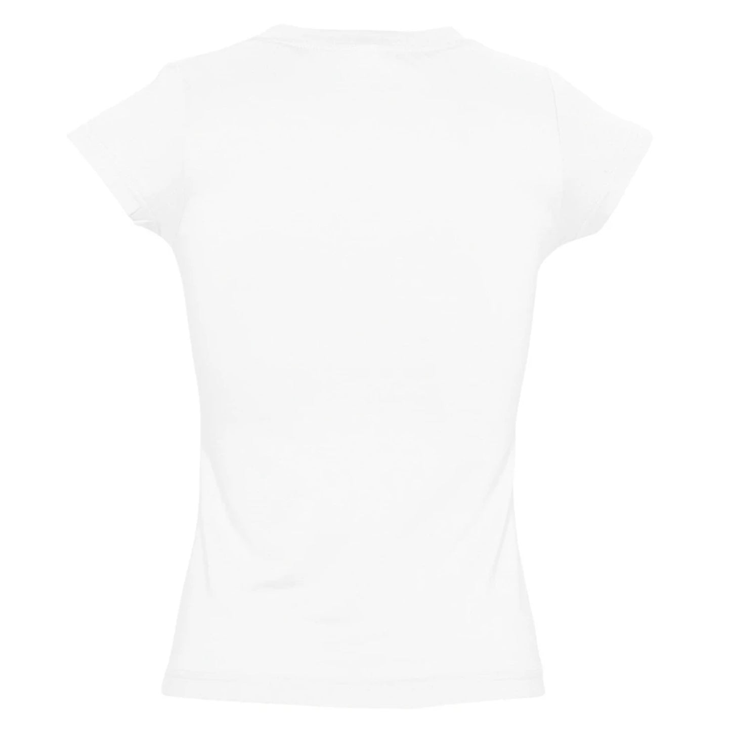 White - Back - SOLs Womens-Ladies Moon V Neck Short Sleeve T-Shirt