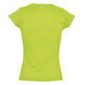 Apple Green - Back - SOLs Womens-Ladies Moon V Neck Short Sleeve T-Shirt