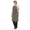 Olive - Front - Dennys Cross Back Apron