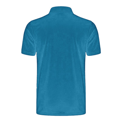 Sapphire - Back - Henbury Mens Stretch Microfine Pique Polo Shirt