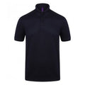 Oxford Navy - Front - Henbury Mens Stretch Microfine Pique Polo Shirt